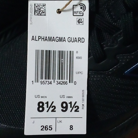 ADIDAS ALPHAMAGMA GUARD - SIZE 8.5 MEN/ 9.5 WMN - BLACK/NAVY BLUE - Picture 10 of 13